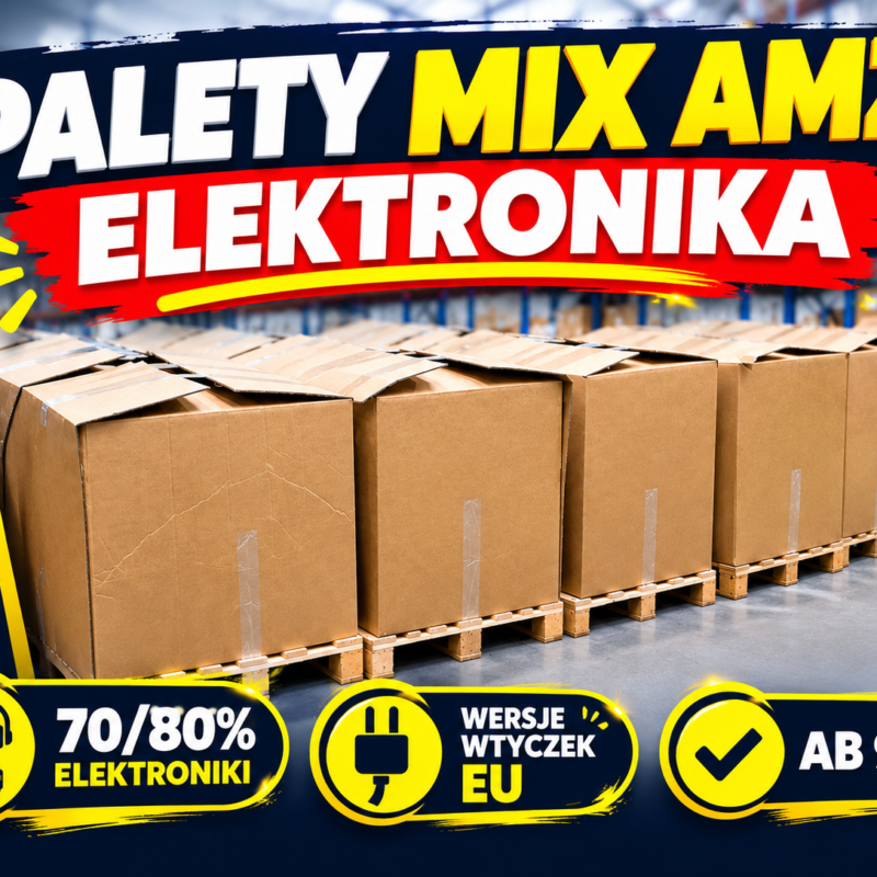 Palety MIX AMZ Paleta Elektronia 70/80% / AB 90% - 150/200 produktów
